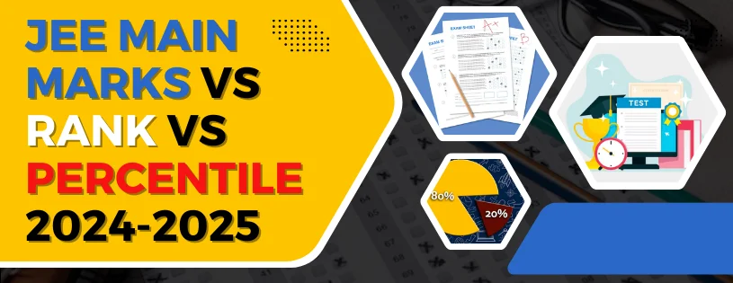 JEE Main Marks Vs Rank Vs Percentile 2024-2025